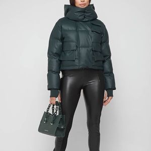 Maniere de voir hunter green puffy jacket. SZ 4.